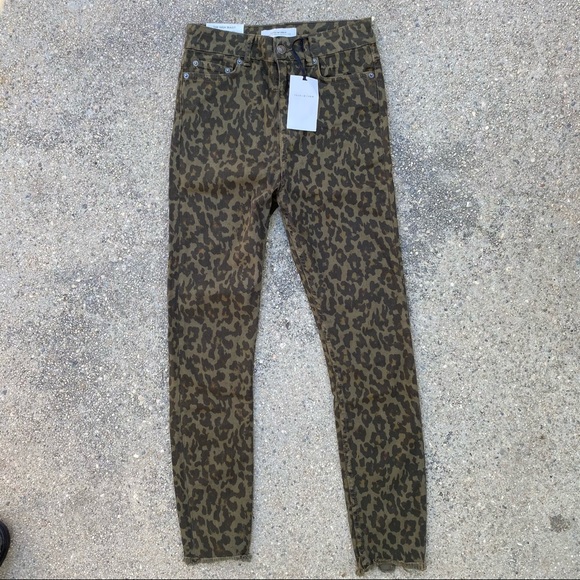 Zara premium denim the high waist skinny leopard - Picture 4 of 7